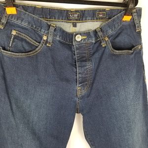 ARMANI- Button Fly J21 Regular Dark Wash Jeans Mens Size 36